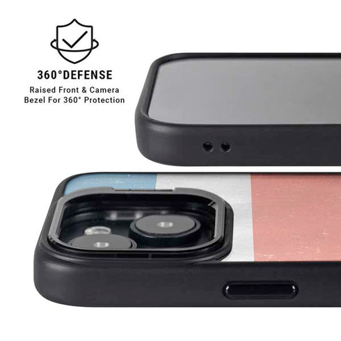 Costa Rican Flag Distressed iPhone 13 Kickstand Case